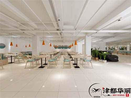 银川城投职工餐厅设计方案鉴赏|银川职工餐厅设计装修公司推荐