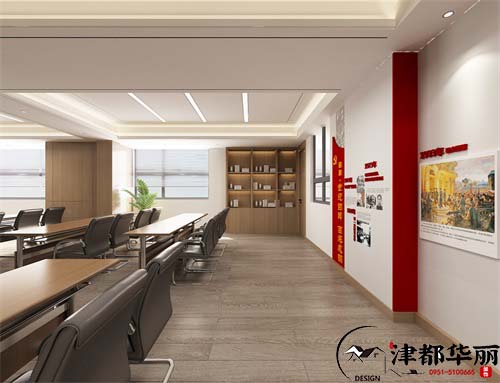银川党建文化活动中心设计方案鉴赏|银川活动中心设计装修公司